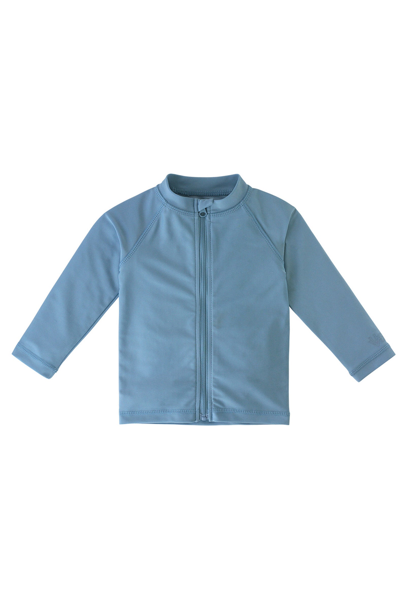 Baby Full Zip Rash Guard in Lagoon