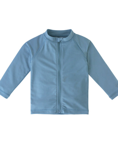 Baby Full Zip Rash Guard in Lagoon|lagoon