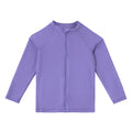 baby long sleeve full zip swim rashguard in periwinkle|periwinkle