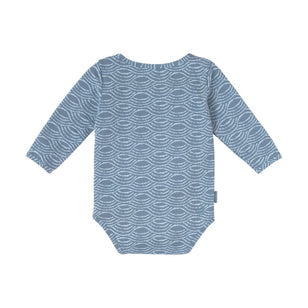 back view of baby everyday play onesie in lullaby waves|lullaby-waves