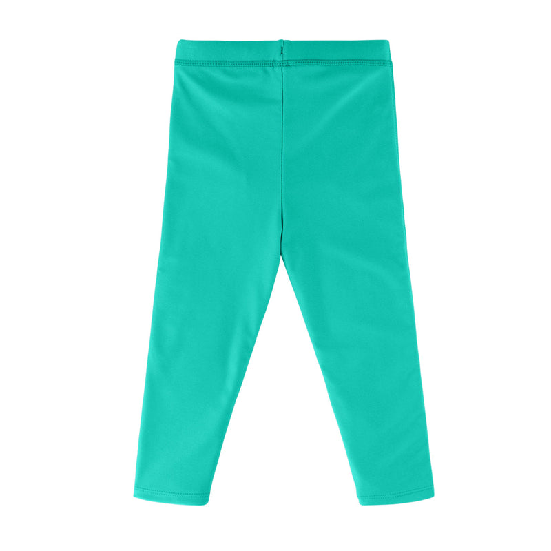 Back of the Baby Swim Leggingz in Turquoise|turquoise