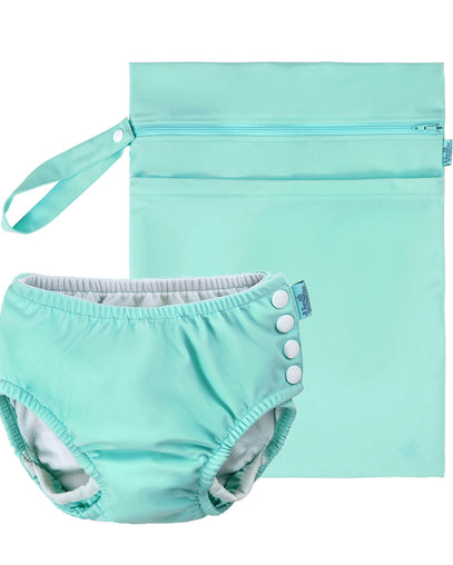 baby adjustable swim diaper set|aruba