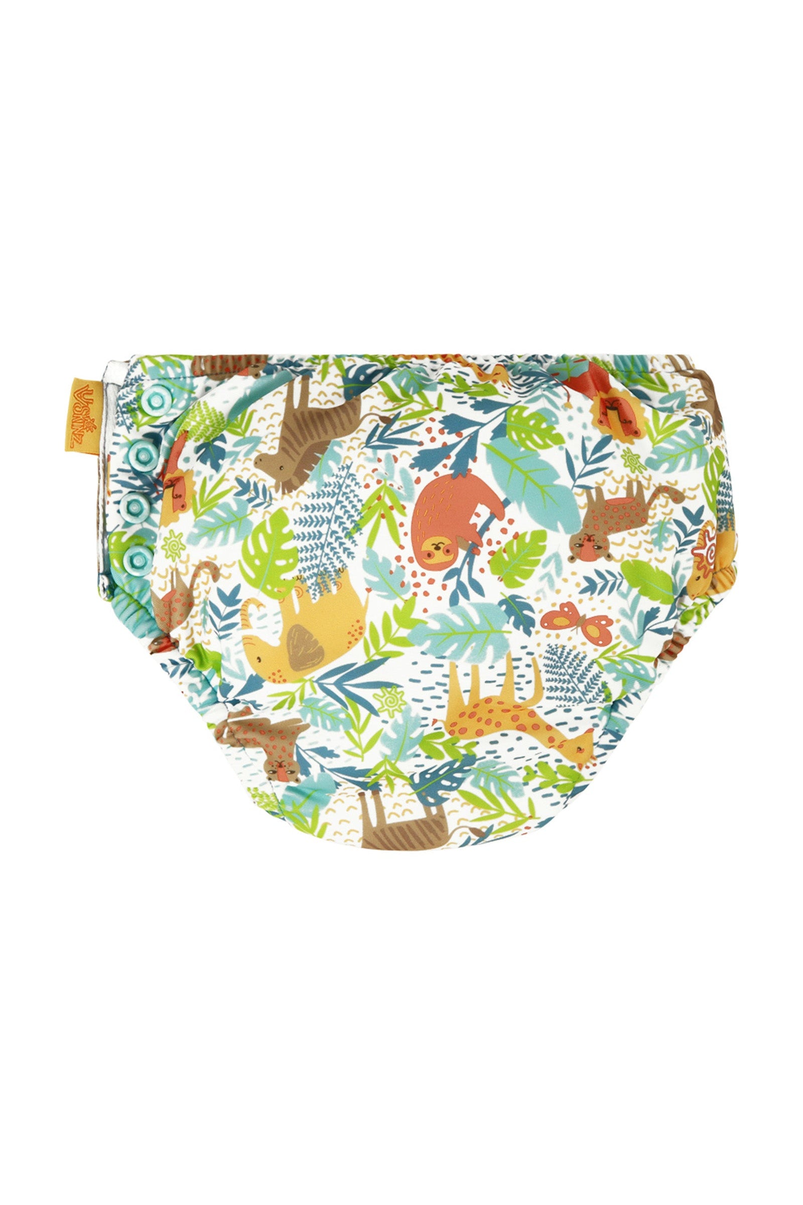 baby adjustable swim diaper back view|jungle-friends