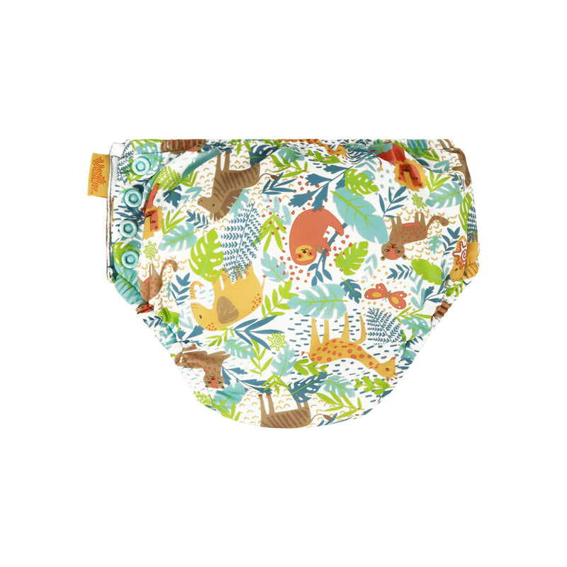 baby adjustable swim diaper back view|jungle-friends
