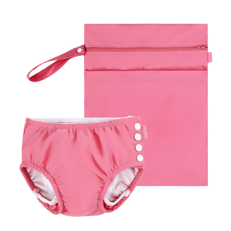 baby adjustable swim diaper set|wild-rose