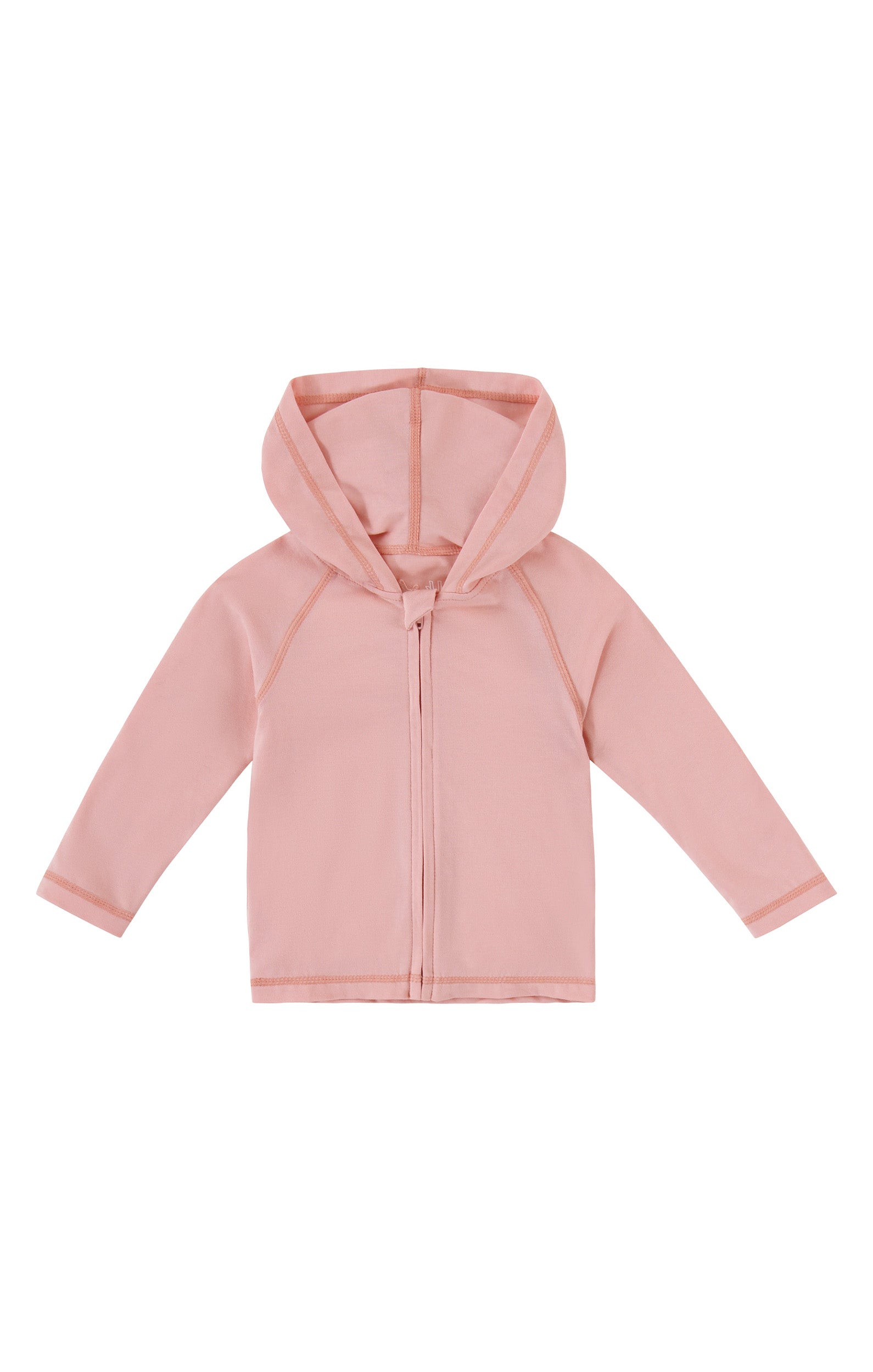 baby everyday hooded zip up in dusty pink|dusty-pink