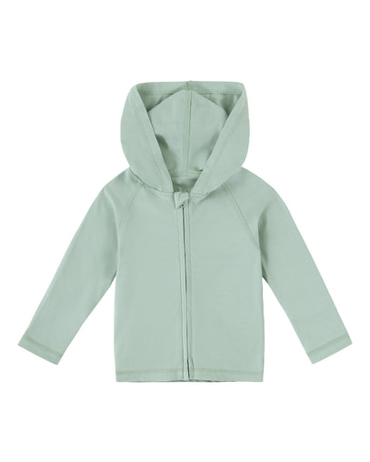 baby everyday hooded zip up in frosty green|frosty-green