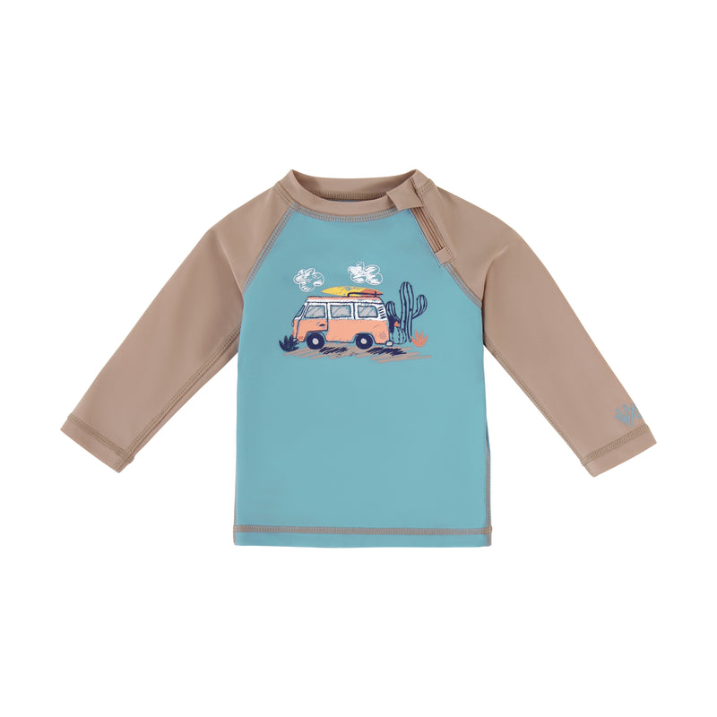 baby zippy long sleeve swim shirt in desert road trip|desert-road-trip