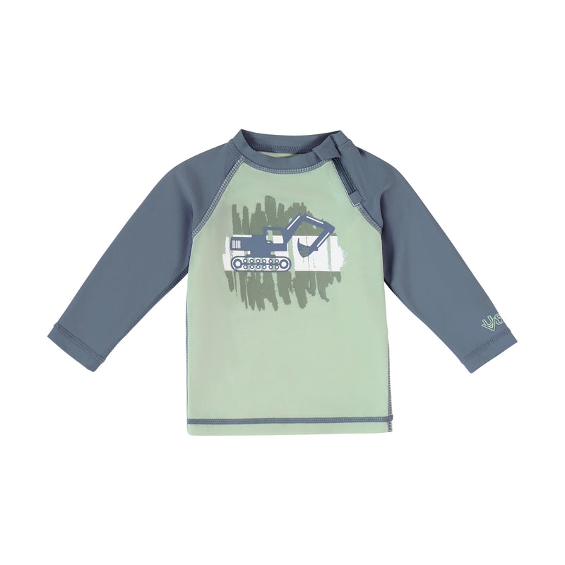 baby zippy long sleeve swim shirt in diggin dayz|diggin-dayz