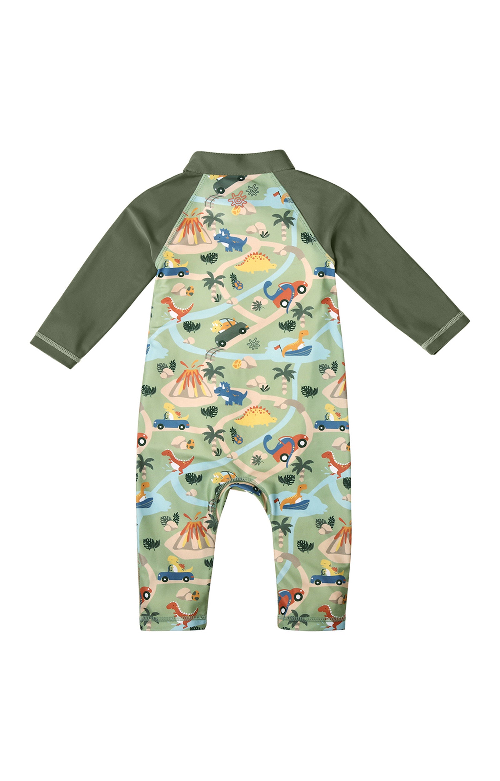 Baby Boy's sun swim suit in green|dinoville