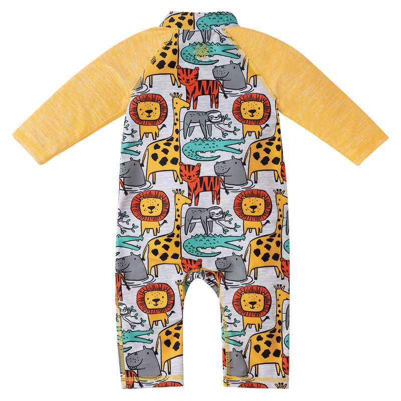 Back of the Baby Boy's Sun & Swim Suit in Jungle Jive|jungle-jive