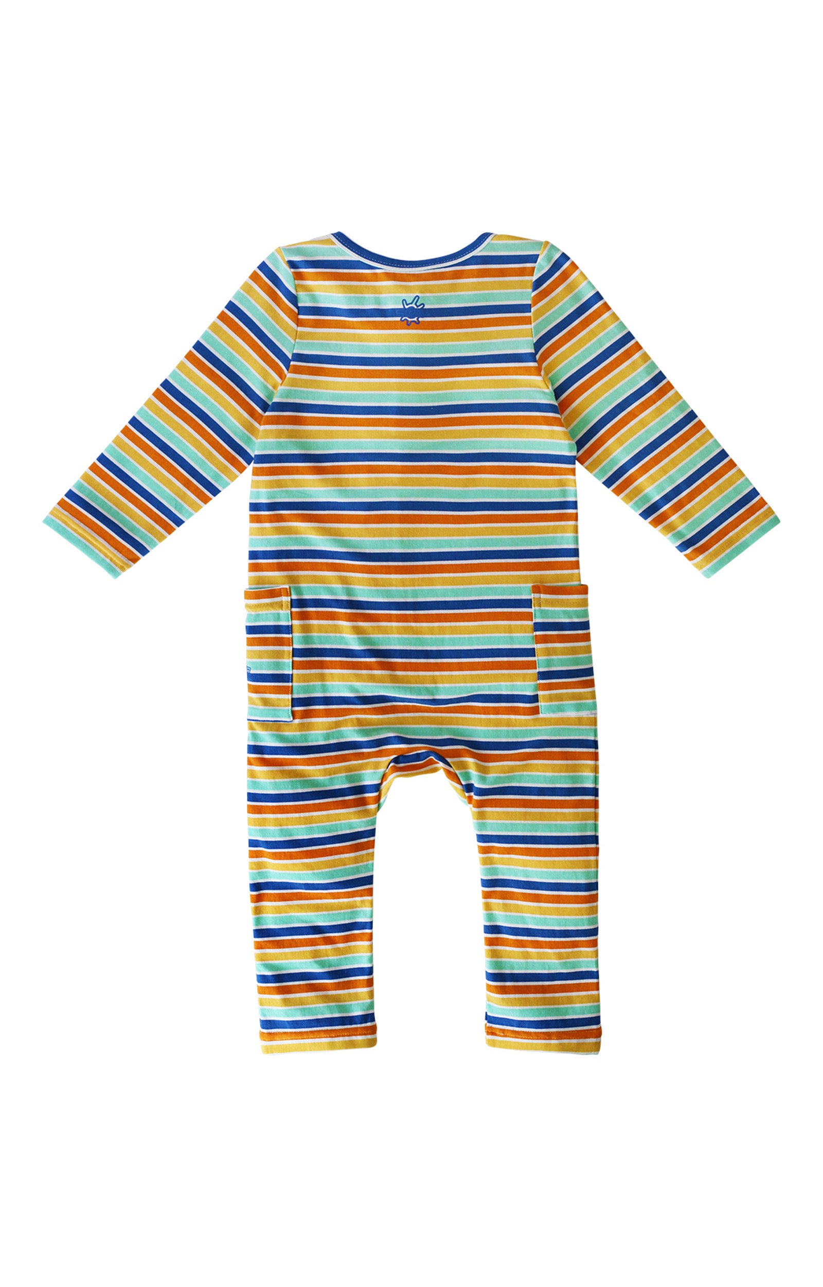 Back of Boys' UPF 50+ One-Piece in Snorkeling Shark|snorkeling-shark