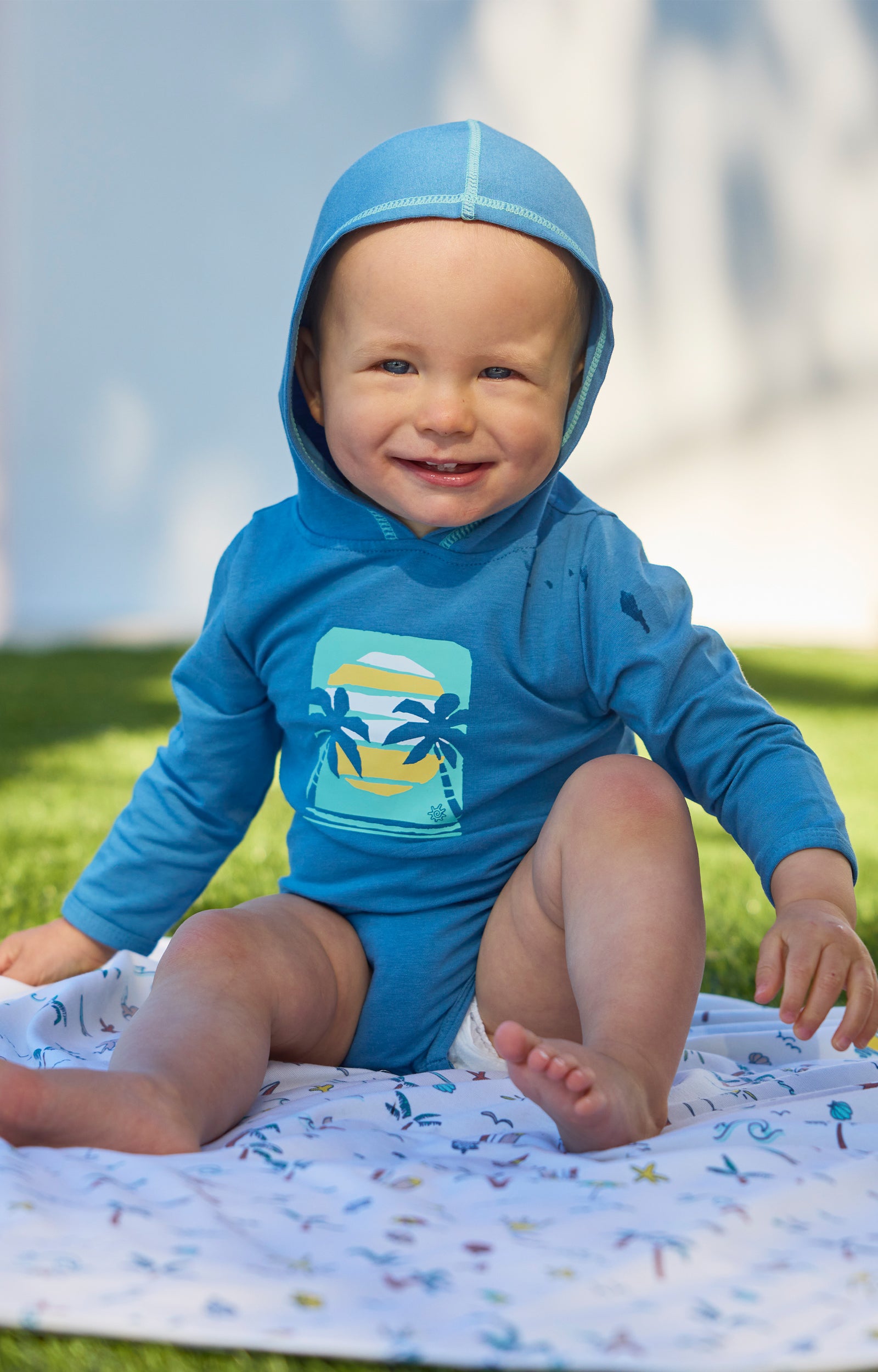 Baby Boy's Hooded Sunzie