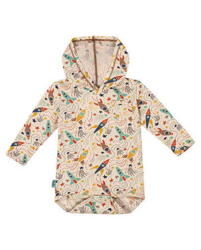 baby boy's upf hooded sunzie|rocket-jam