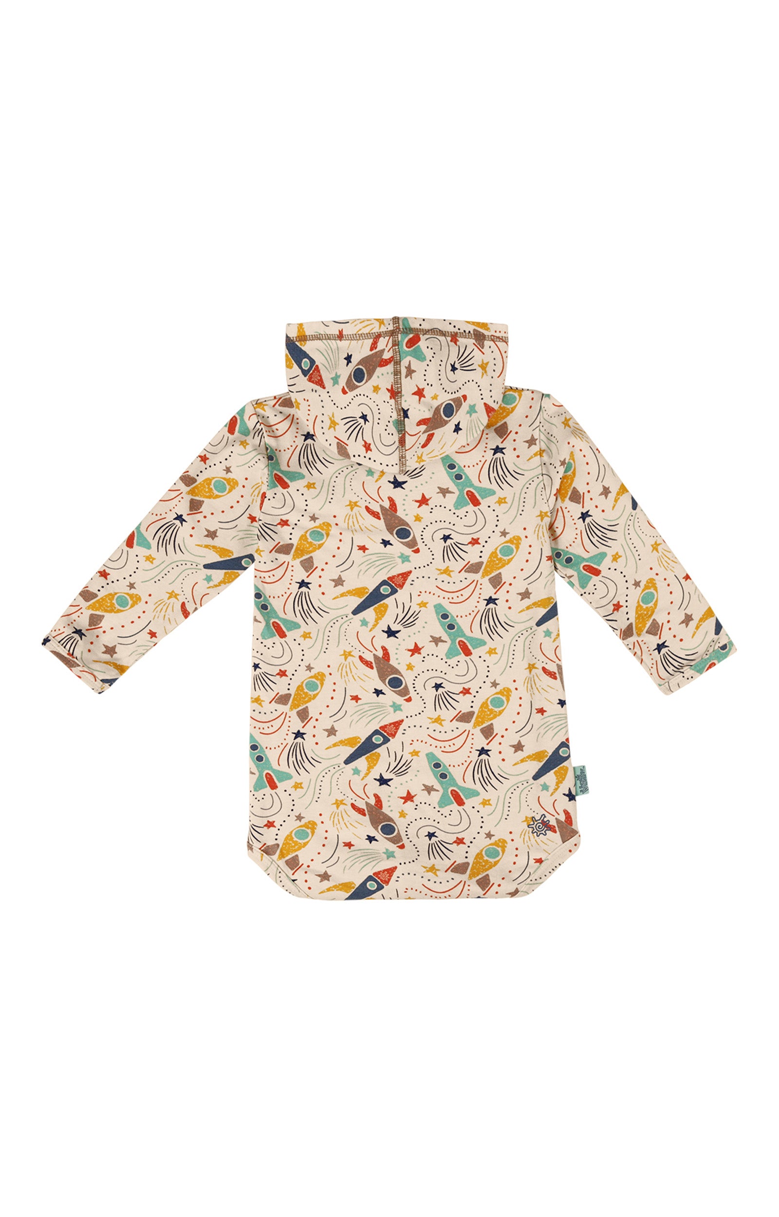 baby boy's upf hooded sunzie|rocket-jam