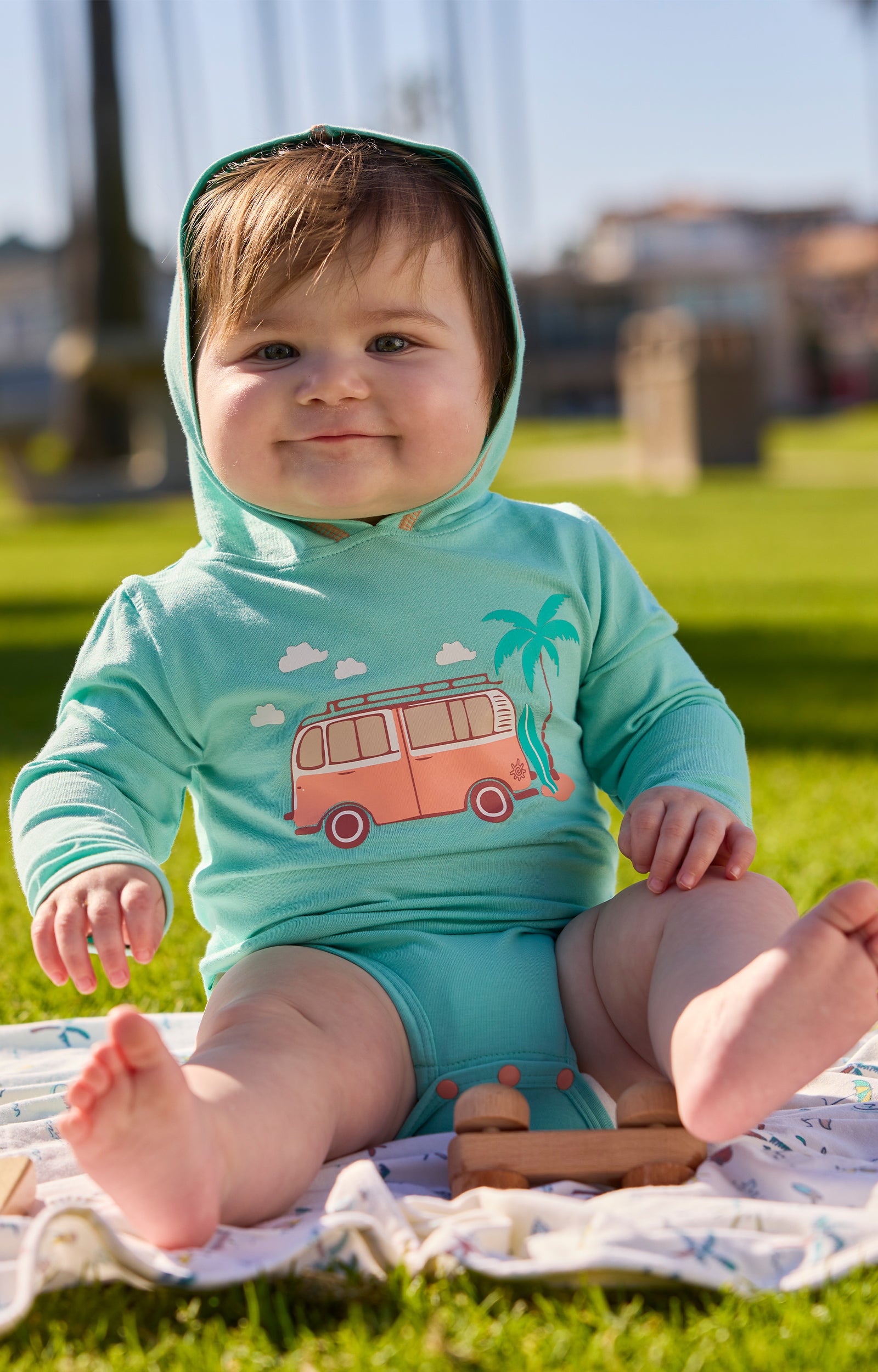 Baby Boy's Hooded Sunzie