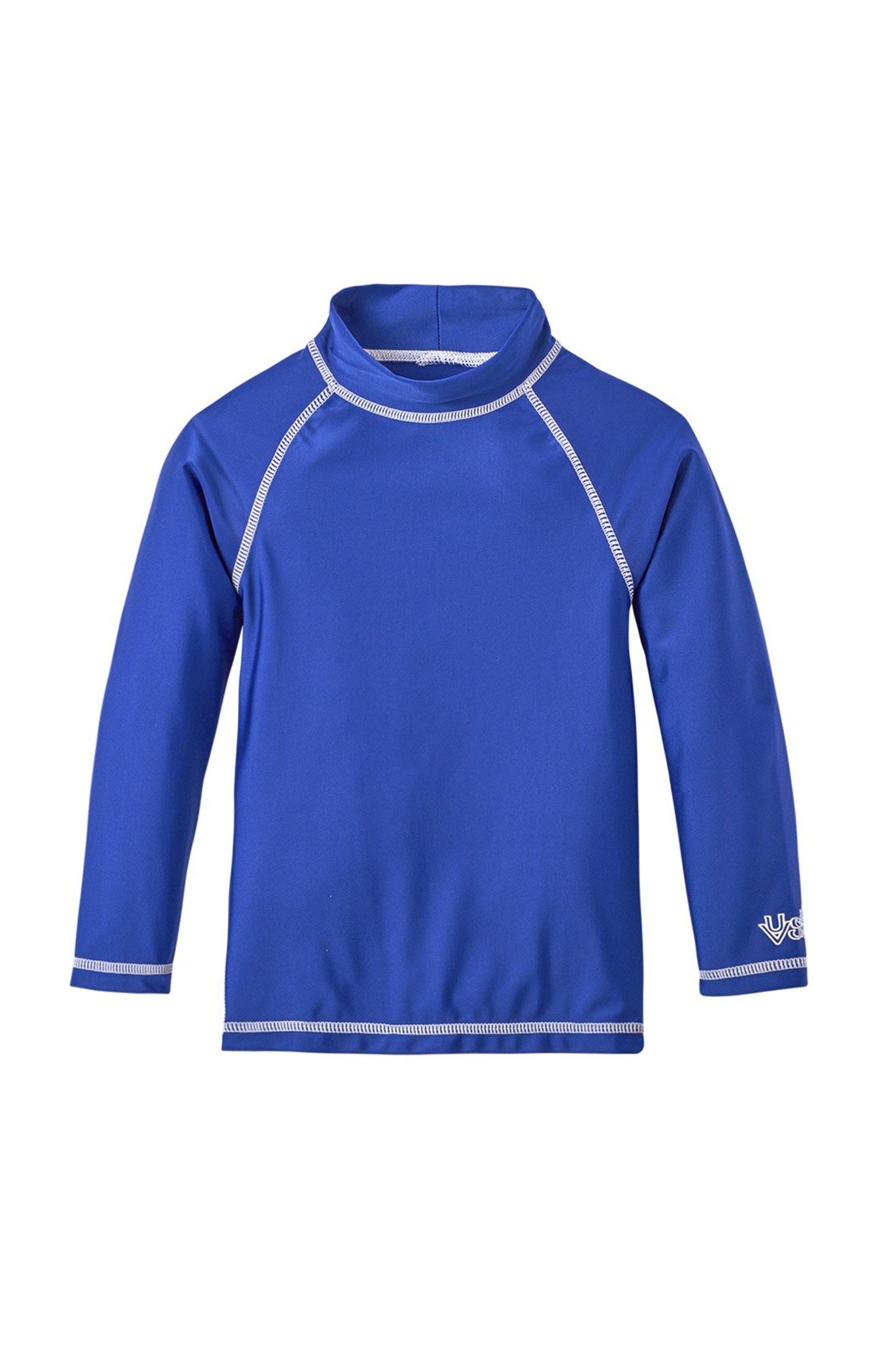 baby long sleeve swim shirt in navy|navy