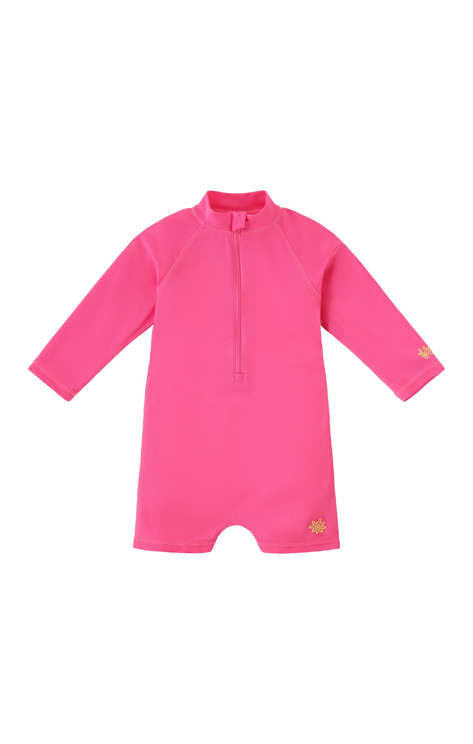 baby neon magic print long sleeve swim romper in neon checkers|neon-checkers