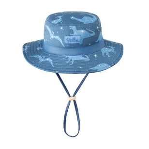 baby boys swim hat in blue|dino-stars