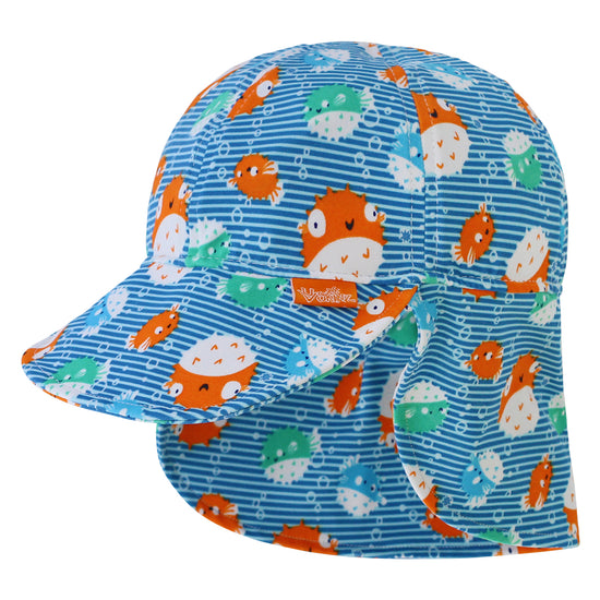 Baby Boy's Swim Flap Hat in Bubble Fish|bubble-fish