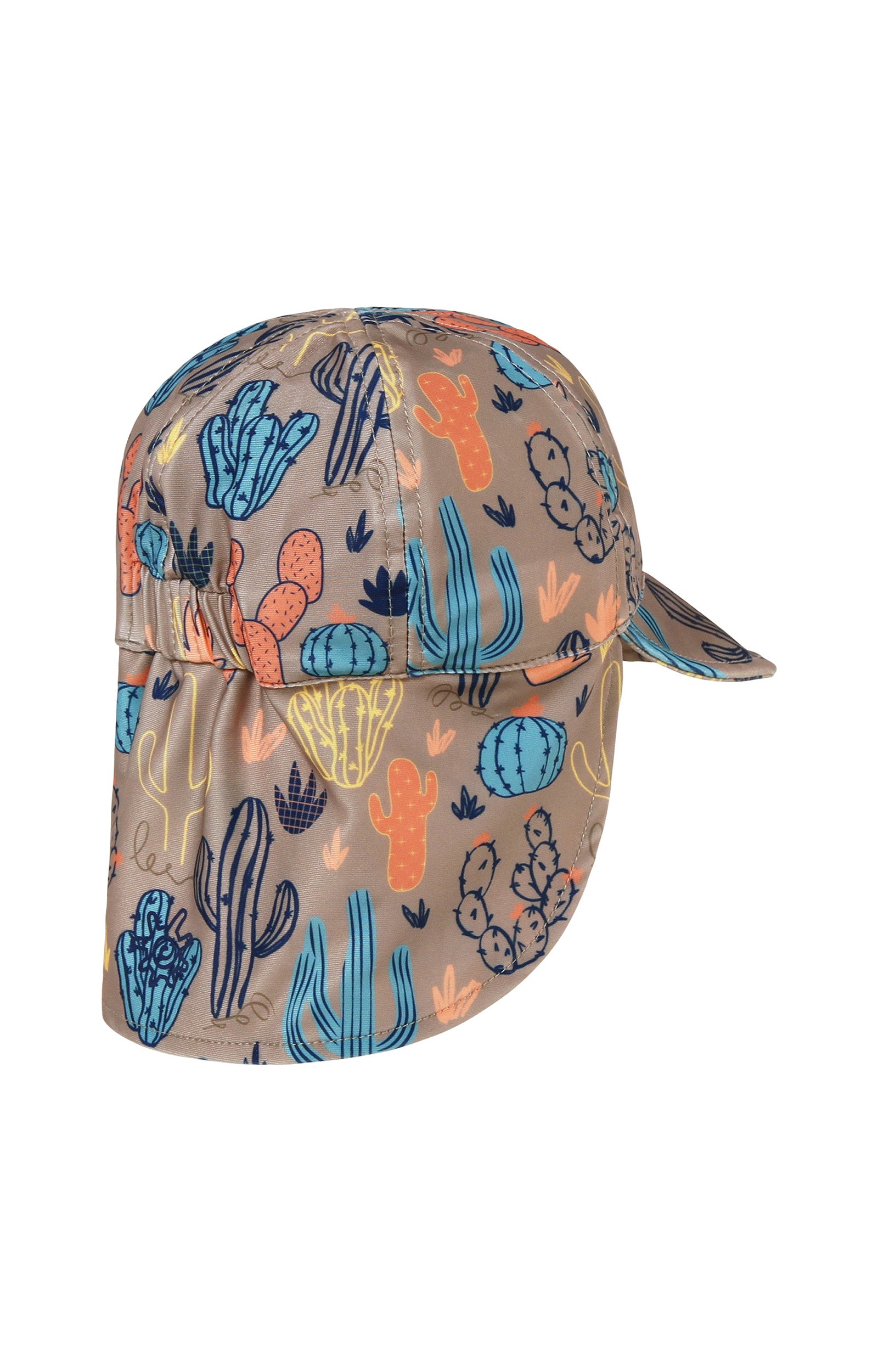 back view of baby boy swim flap hat cactus crowd|cactus-crowd