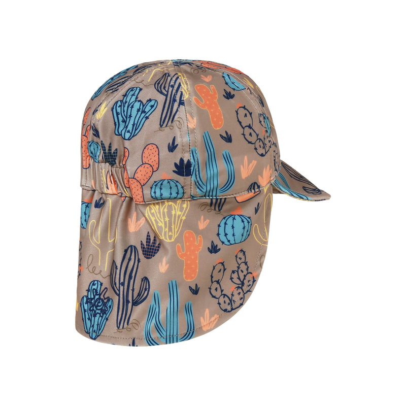 back view of baby boy swim flap hat cactus crowd|cactus-crowd
