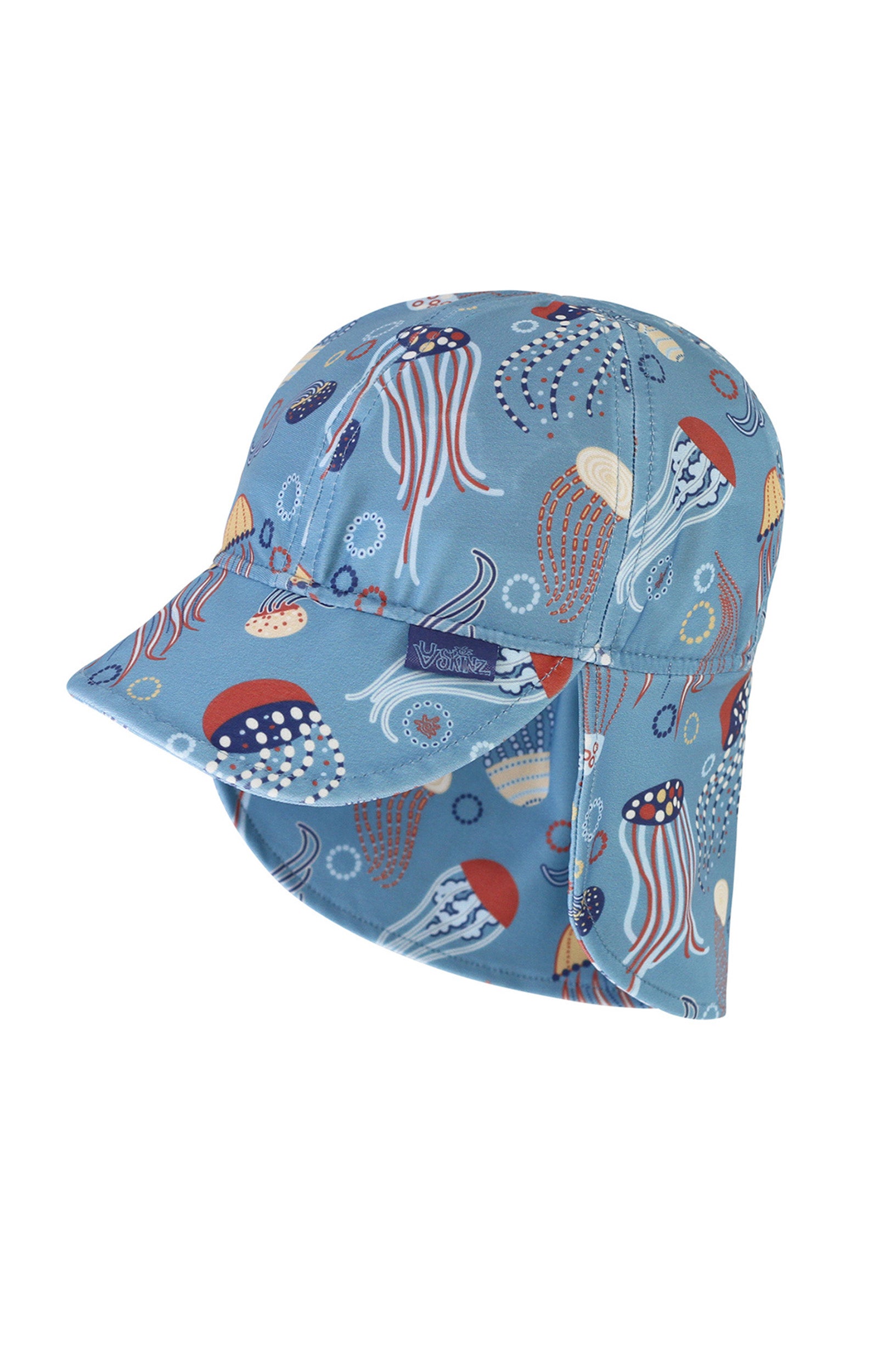 baby boy's swim flap hat with UPF 50+ in jolly jellies|jolly-jellies