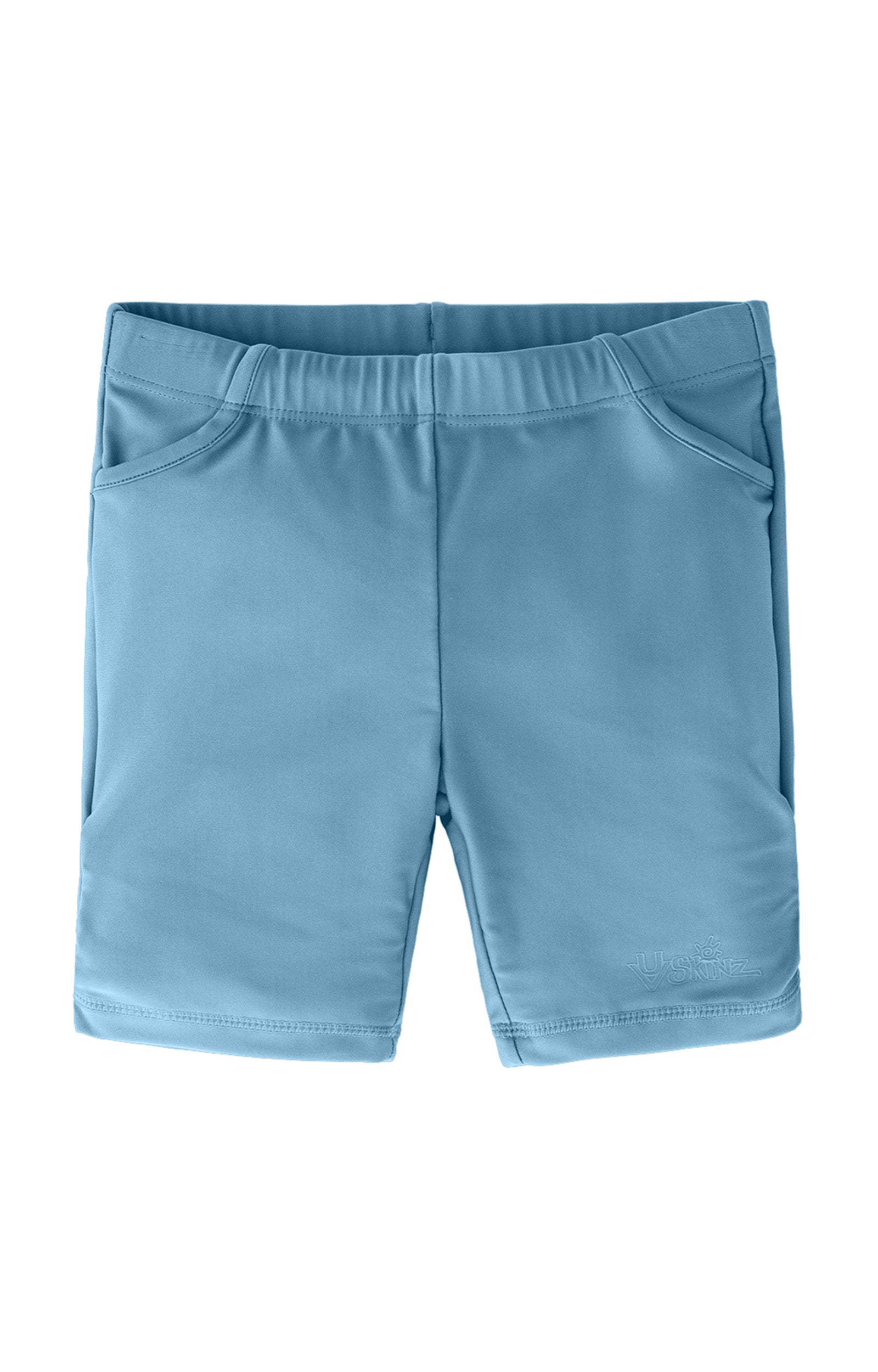 Girl's swim shorts in lagoon|lagoon