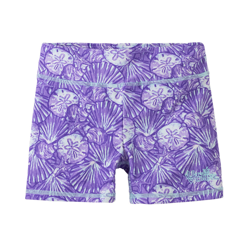 girl's swim shorts in dreamy shells|dreamy-shells