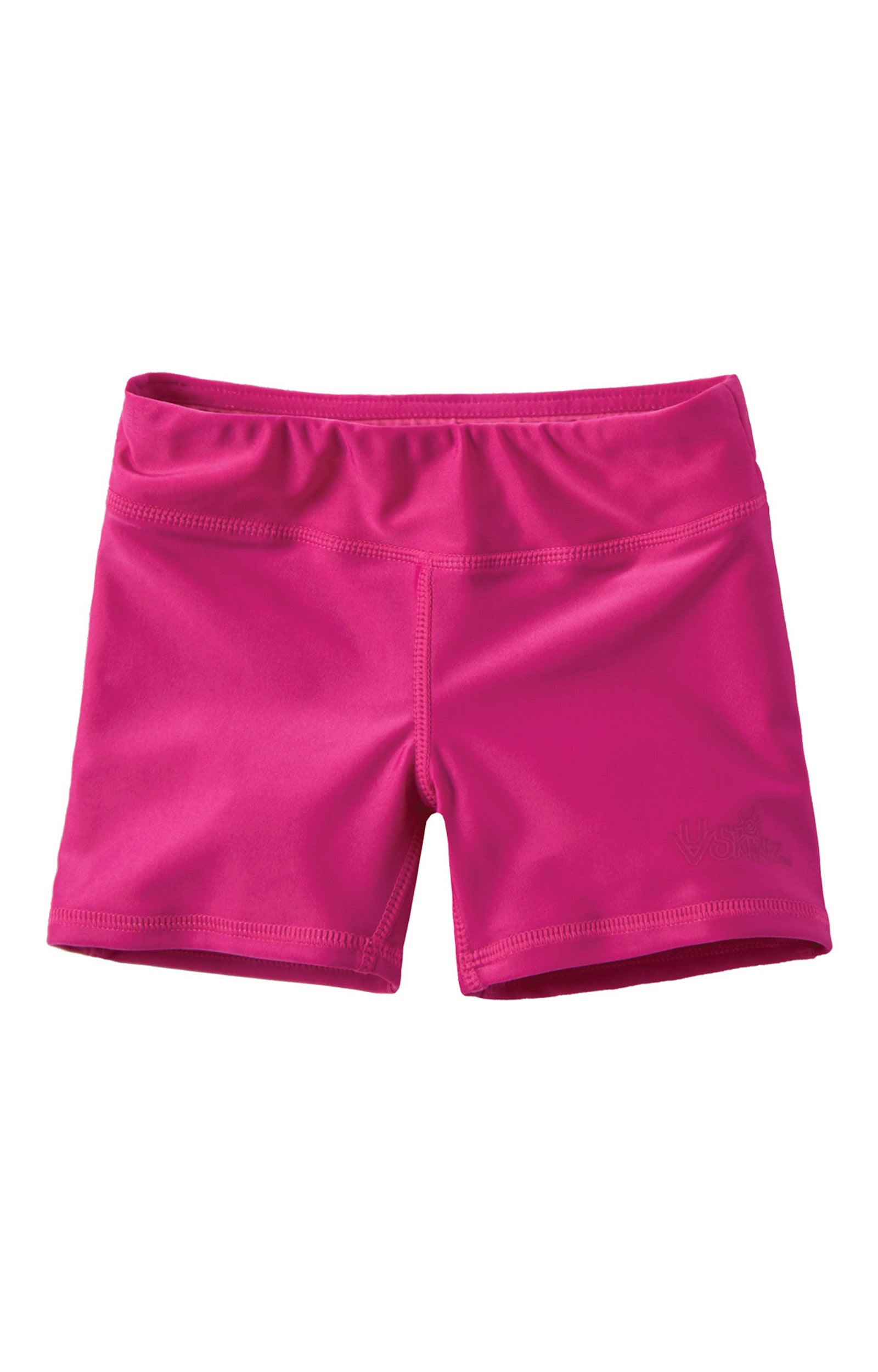 girl's swim shorts in bubblegum|bubblegum