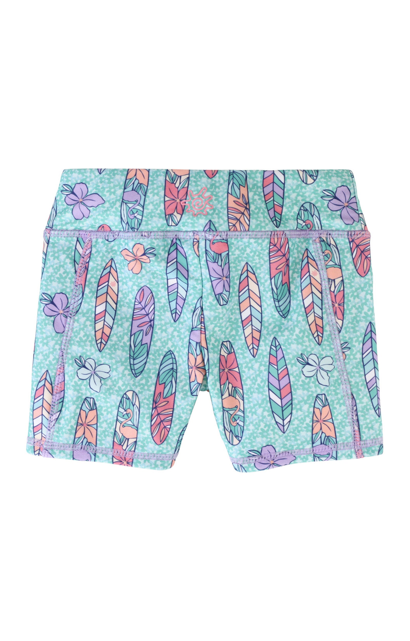 back of the girl's swim shorts in petal power|petal-power