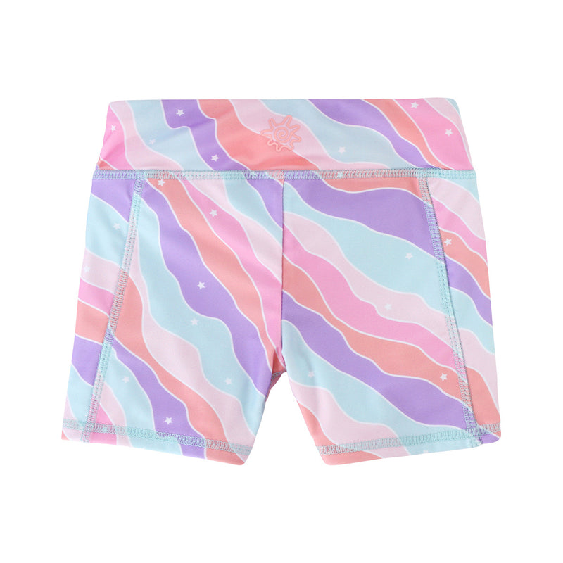 back of the girl's swim shorts in rollin along|rollin-along