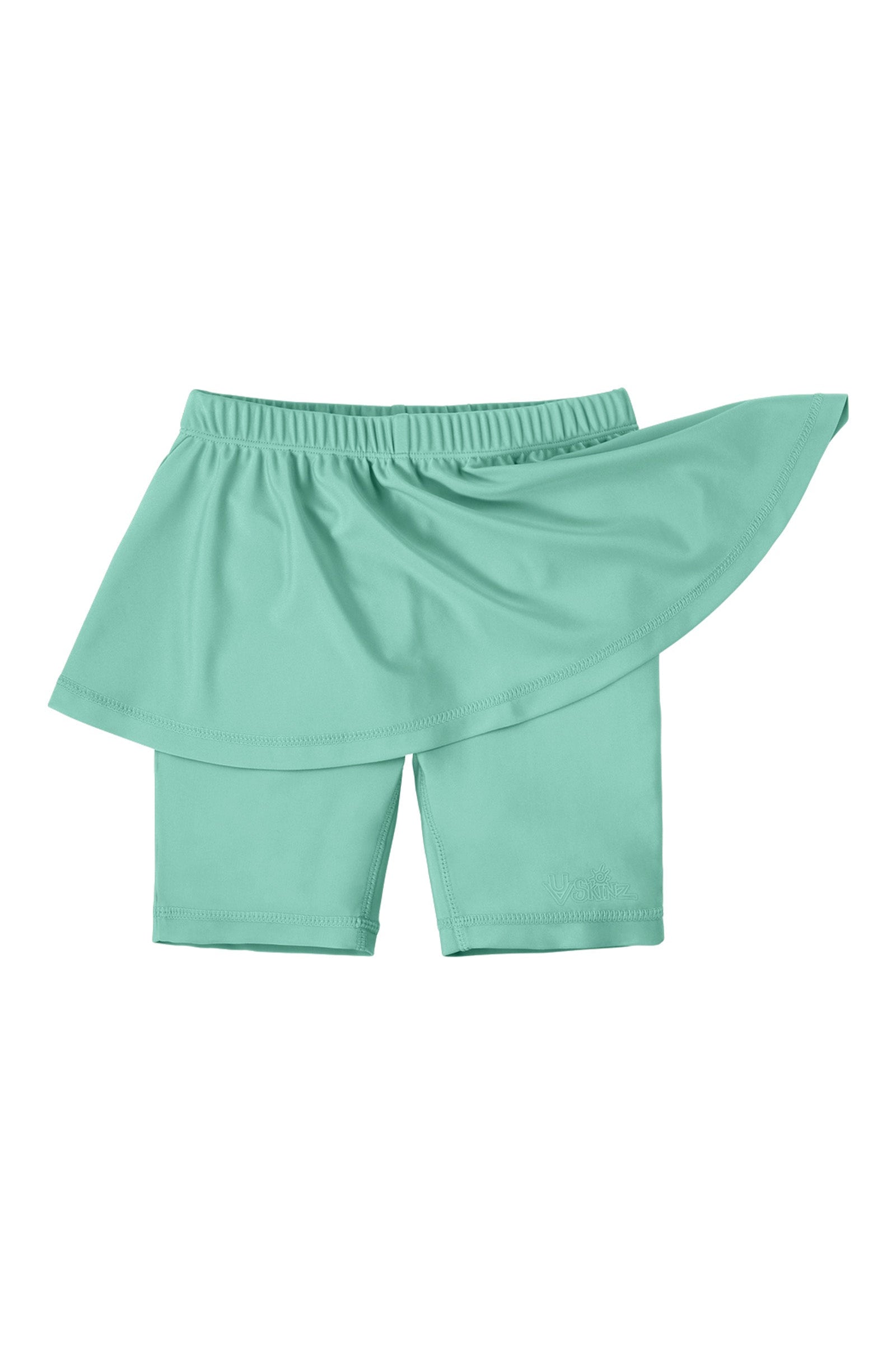 girl's skirted swim jammers|seaglass