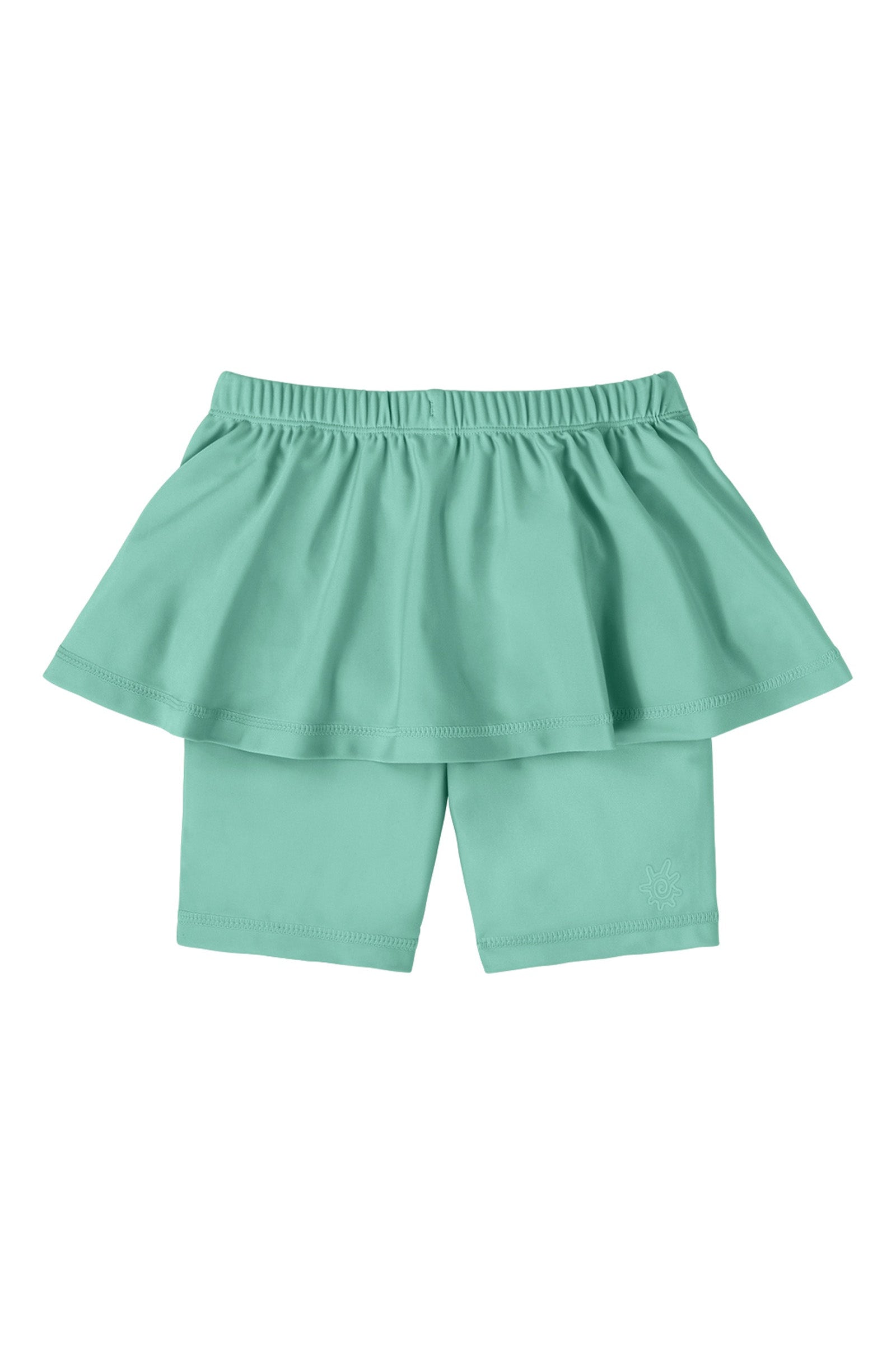 girl's skirted swim jammers|seaglass
