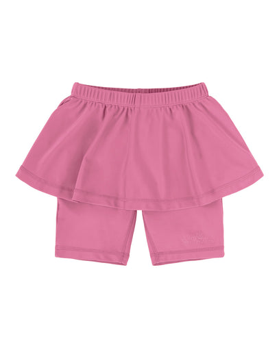 girl's skirted swim jammers|wild-rose