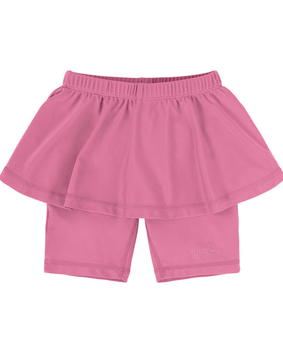 girl's skirted swim jammers|wild-rose