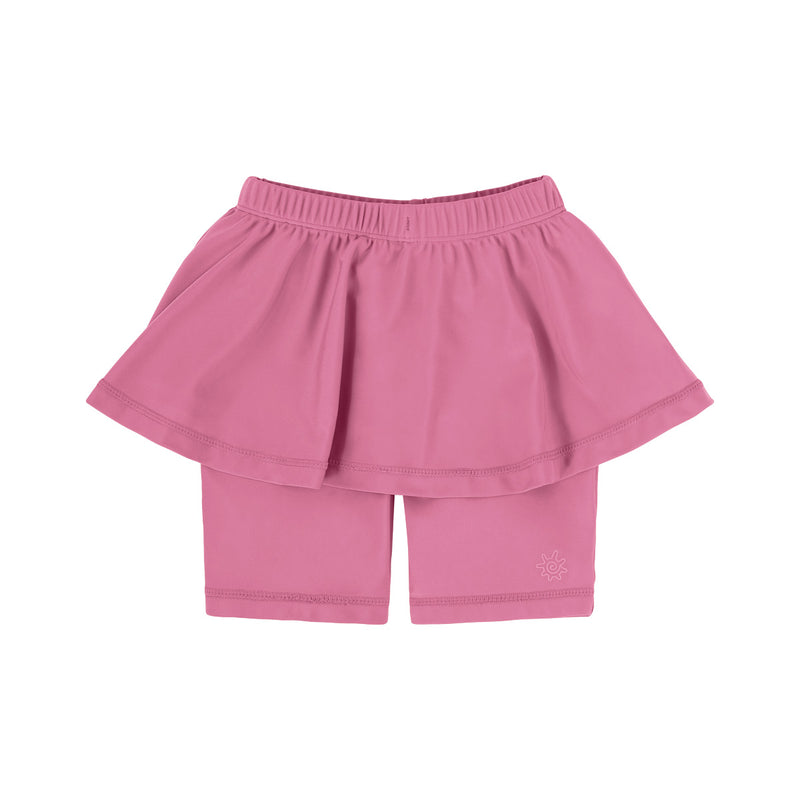 girl's skirted swim jammers|wild-rose