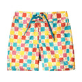 Girl's UPF Board Shorts|checkered-daisies