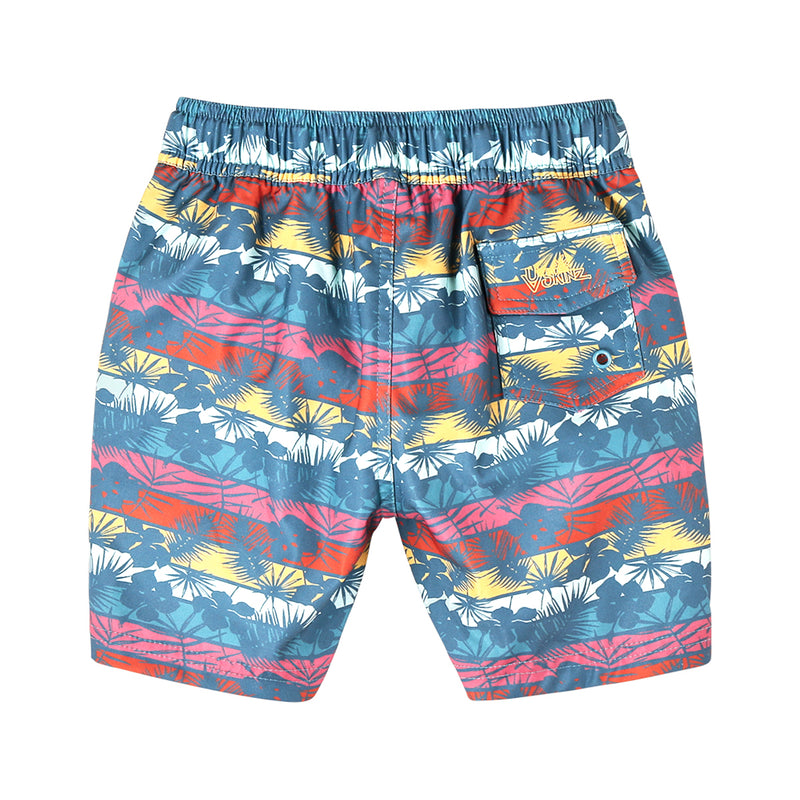 Girl's UPF Board Shorts|malibu-sunset-stripe