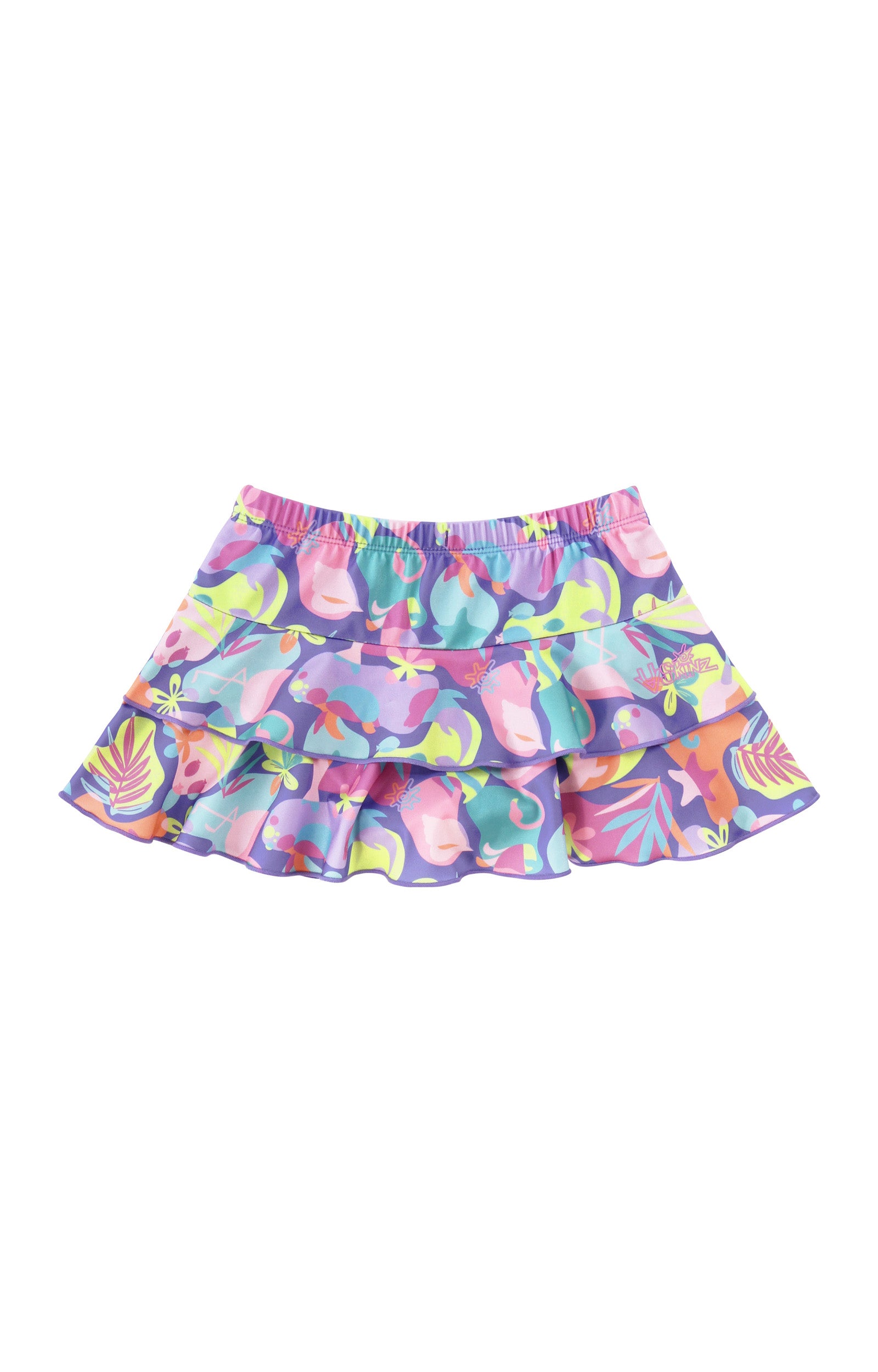 back view of girls sunny swim skirt|hidden-friends