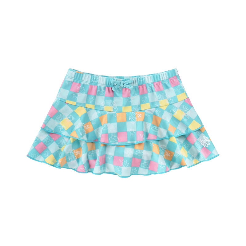 girls sunny swim skirt|treasure-checkers