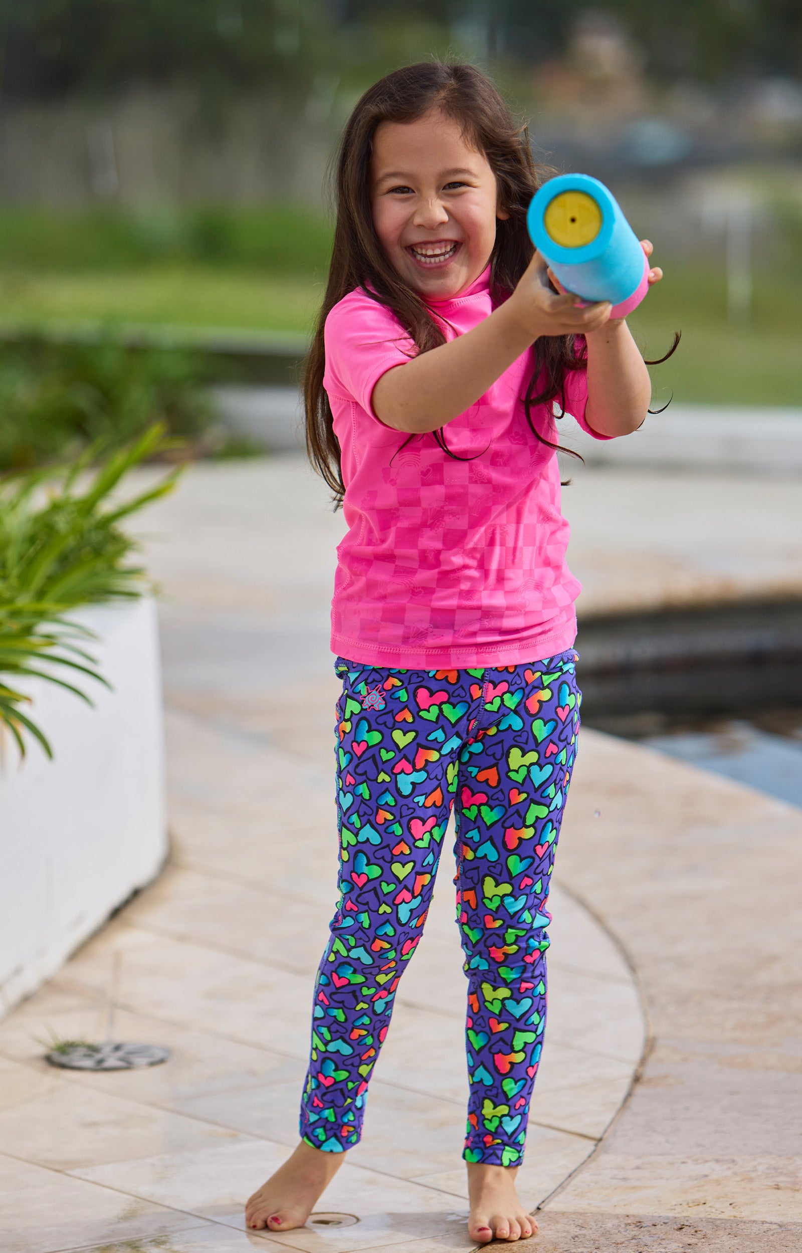 Kid's Neon Short Sleeve Sun & Swim Shirt