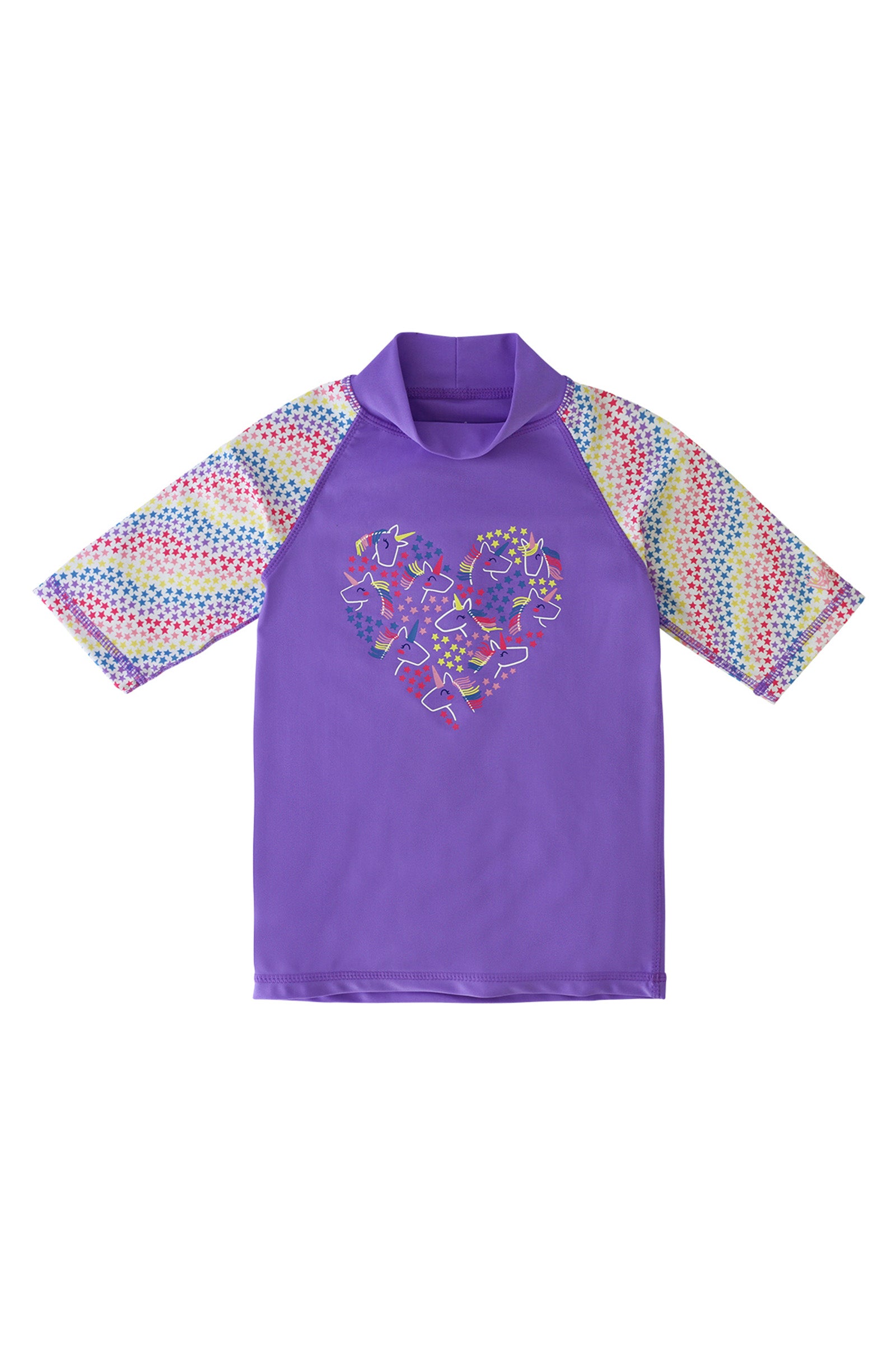 Girl's Short Sleeve Sun & Swim Shirt