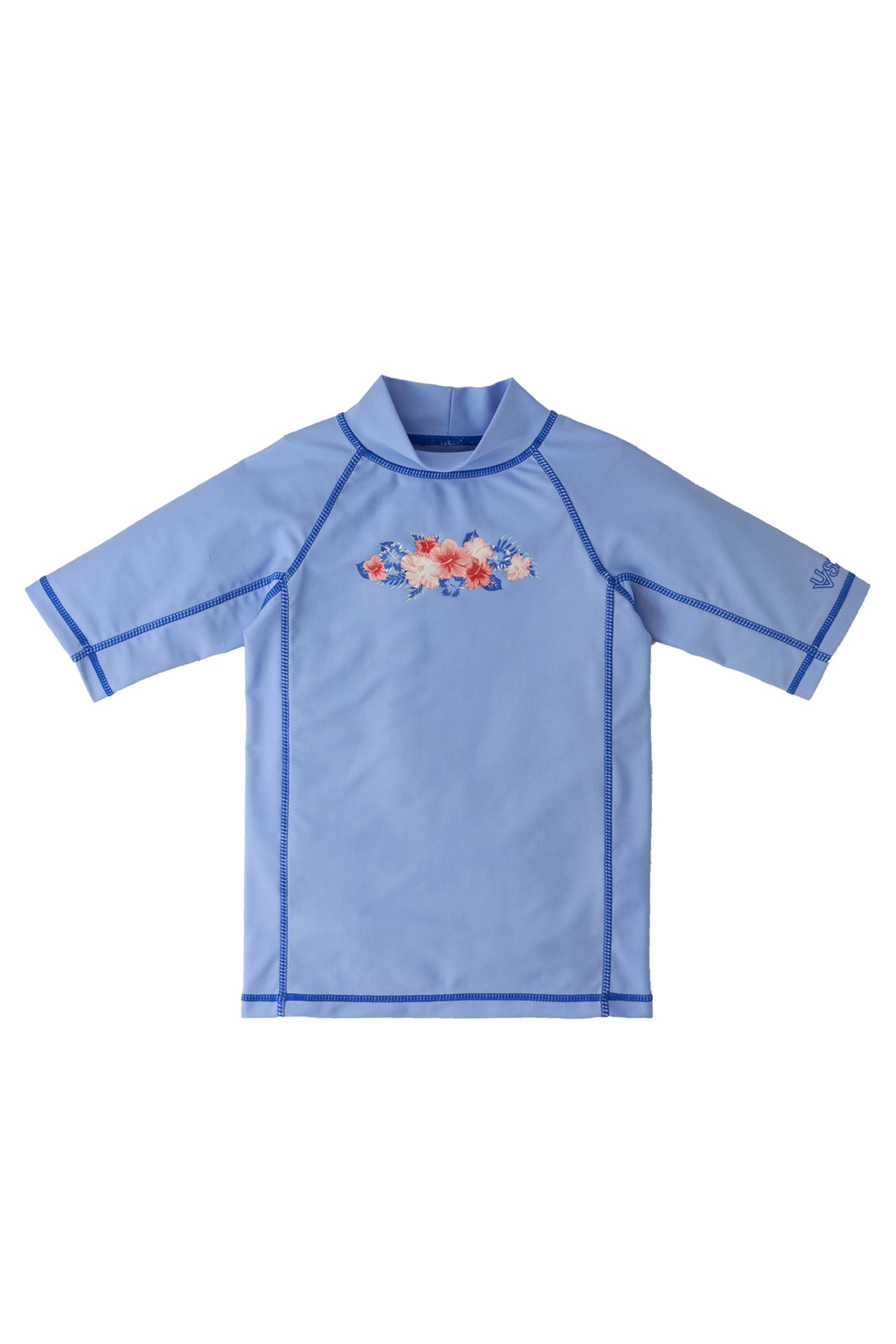 Girl's Short Sleeve Sunny Swim Shirt