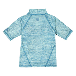 Girls UPF 50+ Rash Guard Swimsuit Set - Two Piece Short Sleeve Swimwear For Ages 4-14