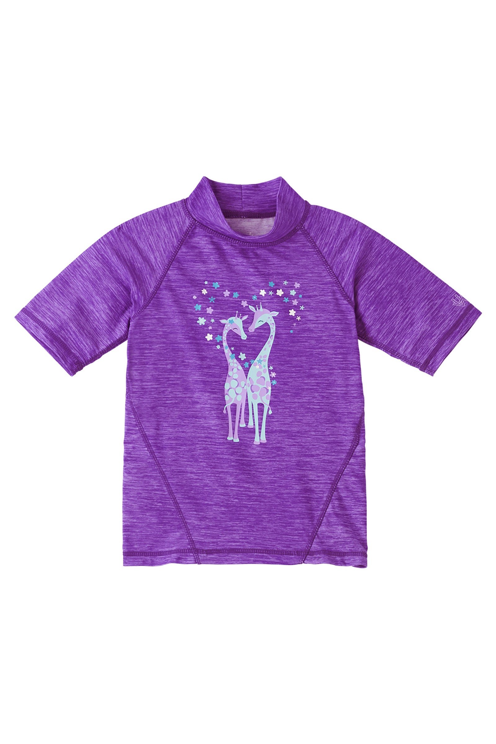 Girl's Short Sleeve Sport Sun & Swim Shirt