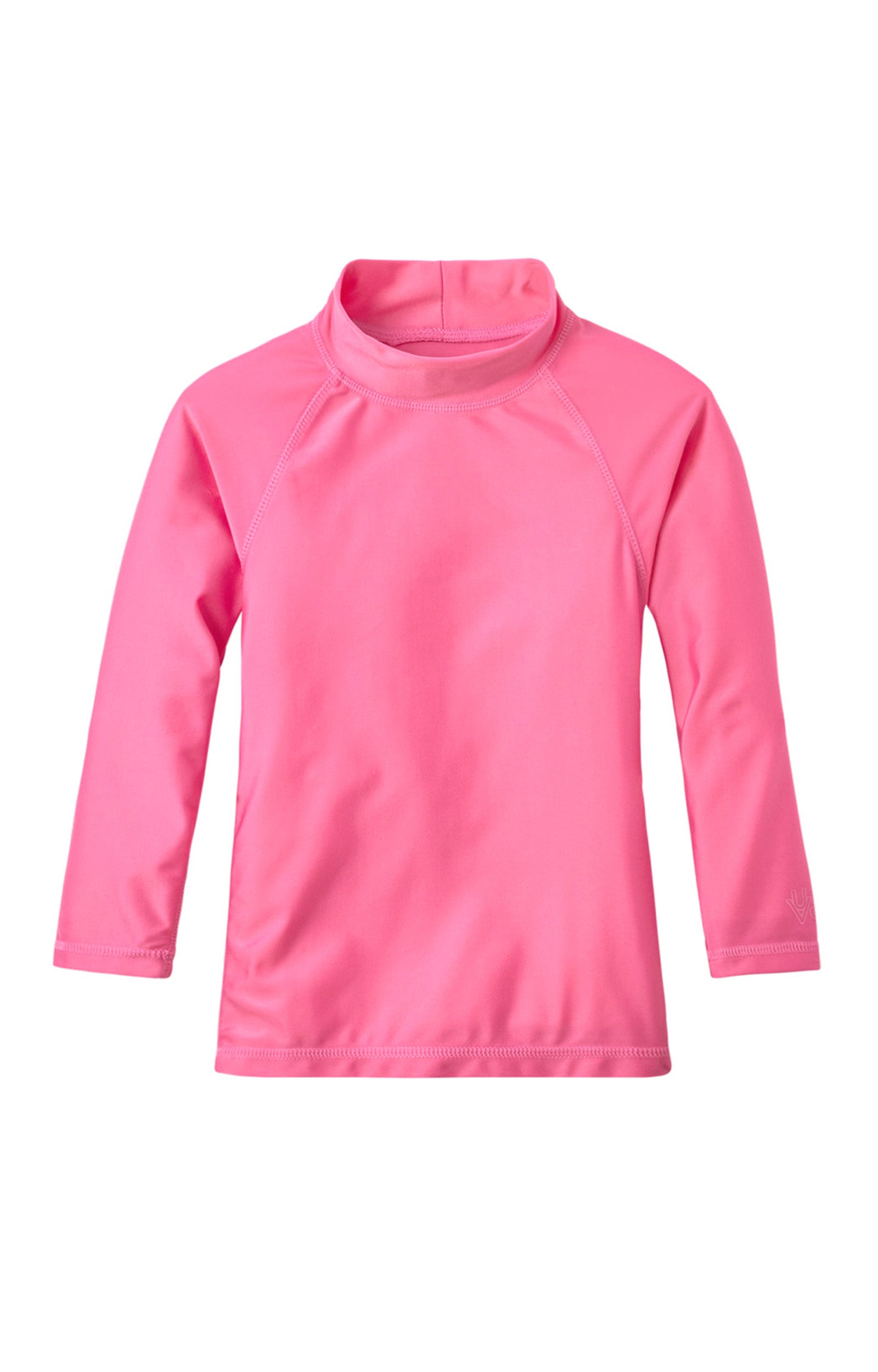 Kid's long sleeve swim shirt in bubblegum|bubblegum