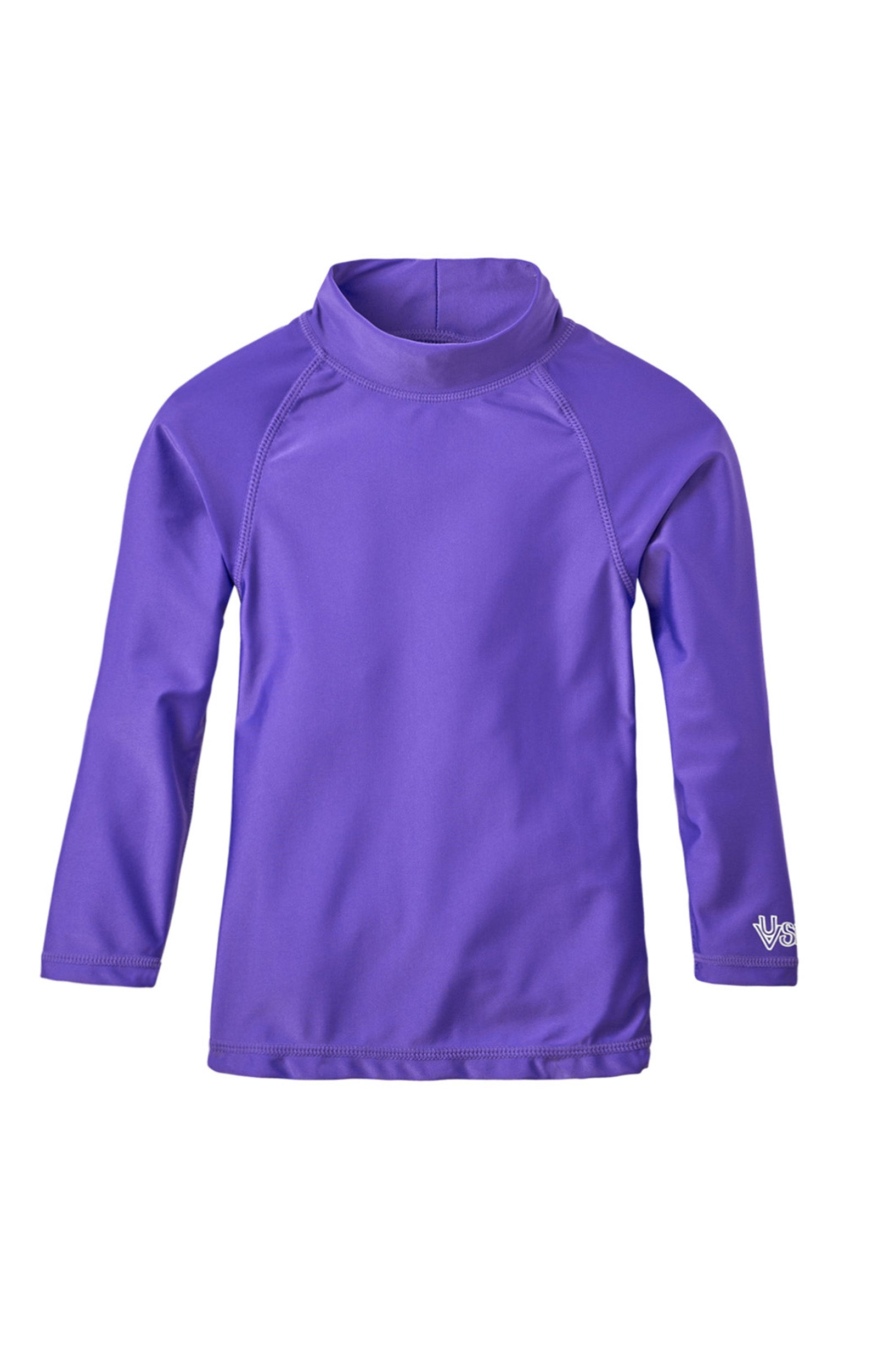 Kid's long sleeve swim shirt in purple|purple