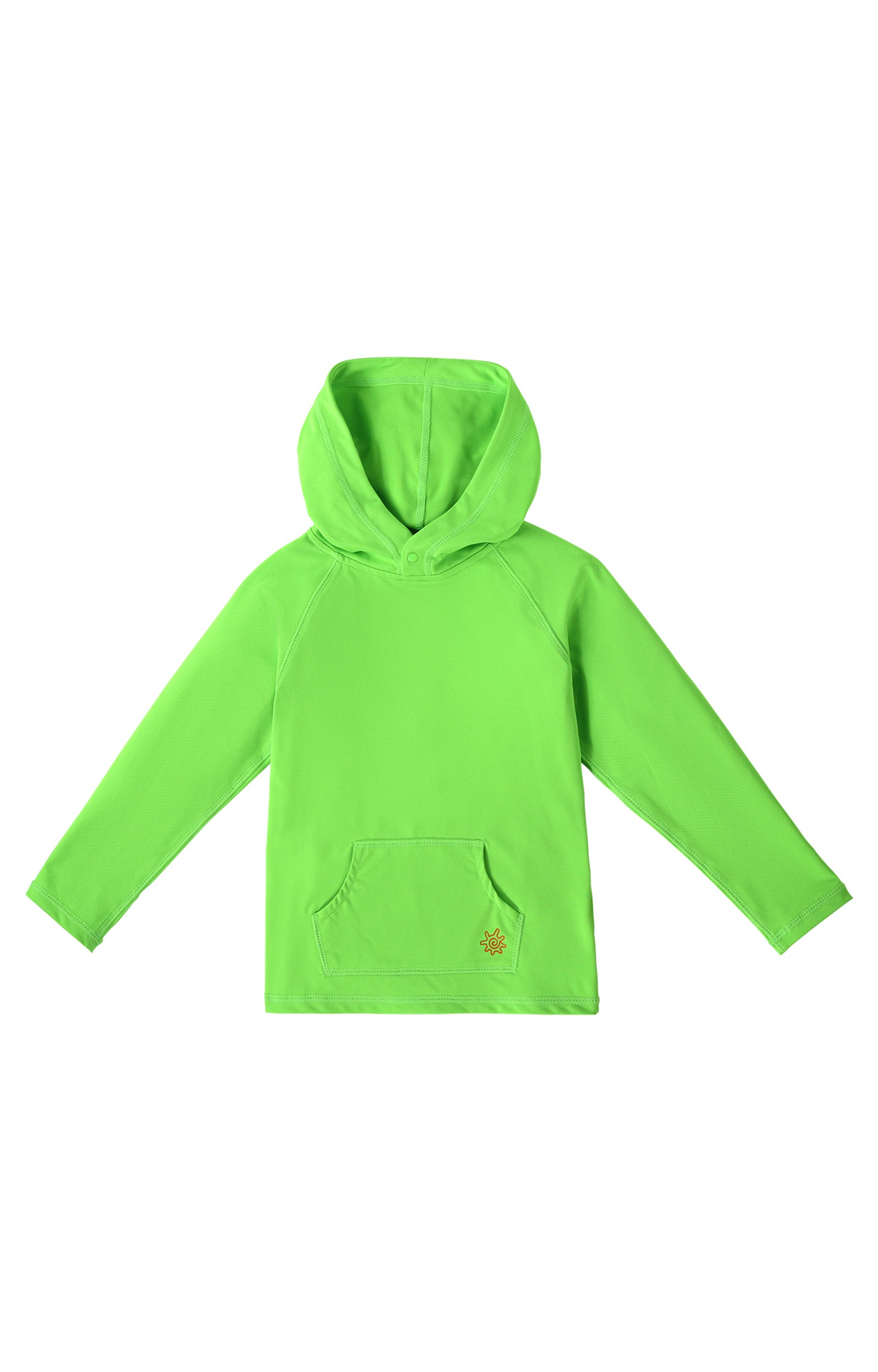kids neon upf pullover hoodie|neon-green