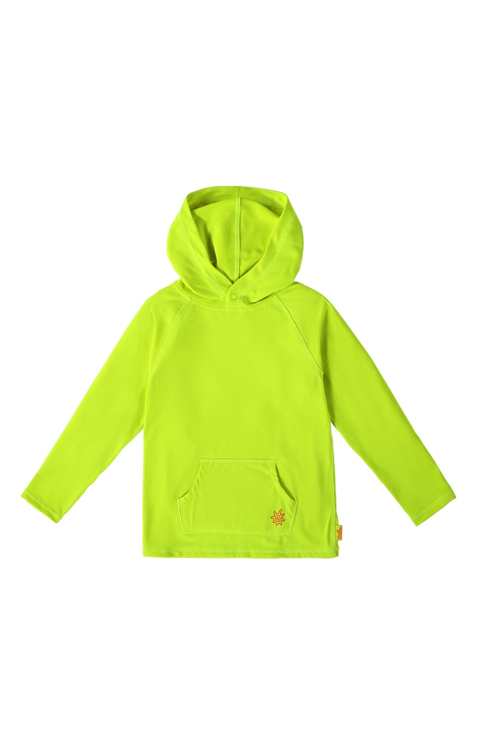 kids neon upf pullover hoodie|neon-yellow